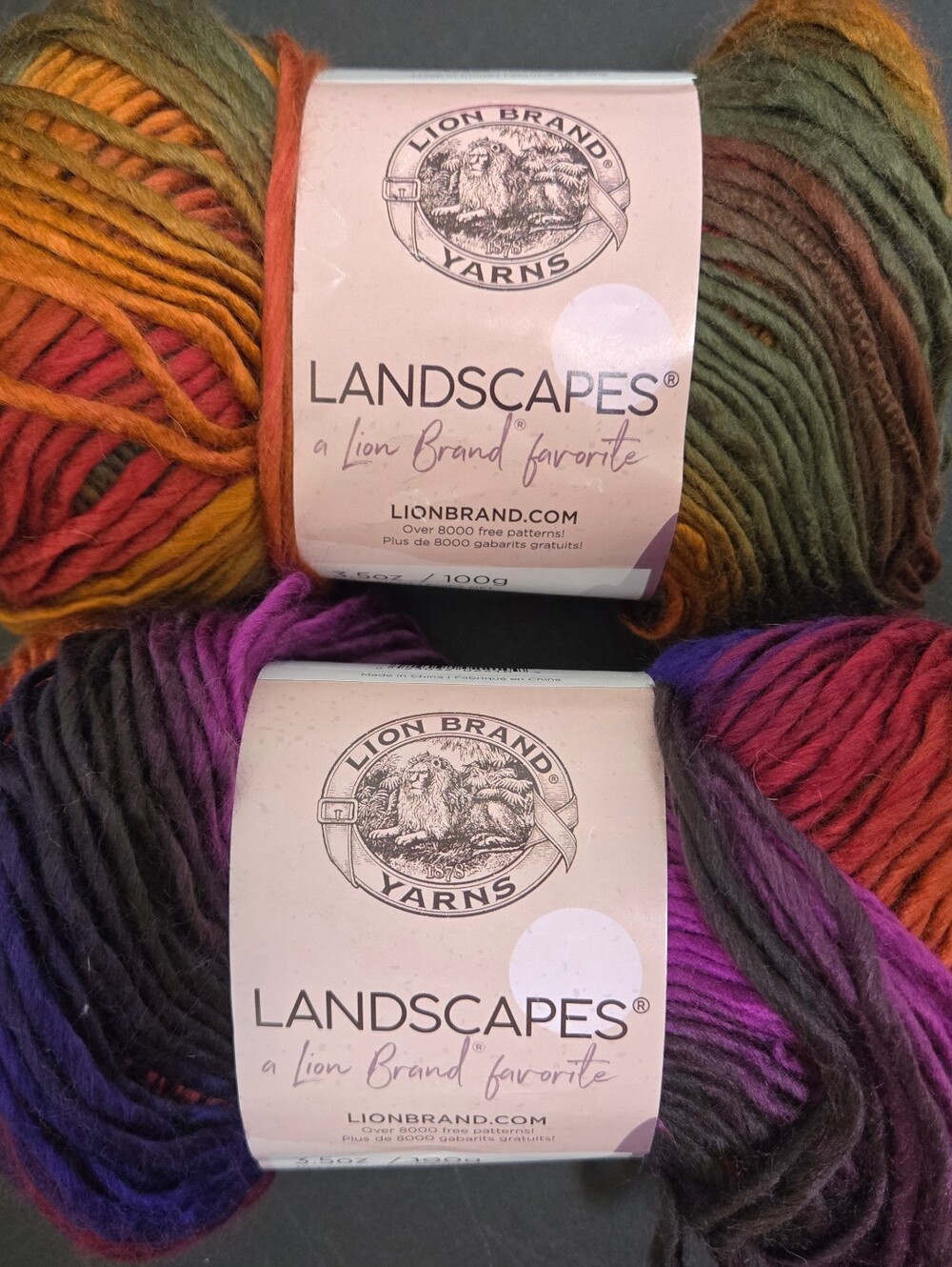 Lion Brand Landscapes Multicolor Yarn - DESERT SPRING & VOLCANO
